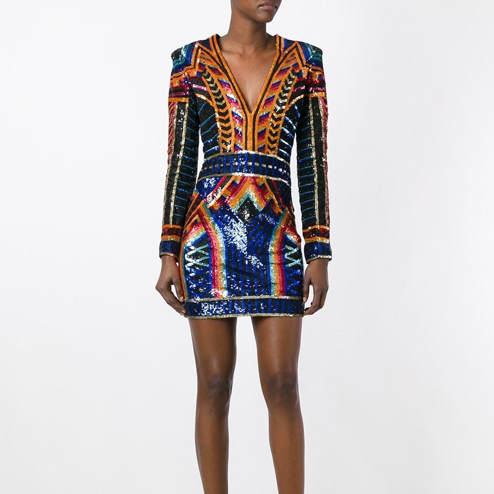Balmain sequin dress